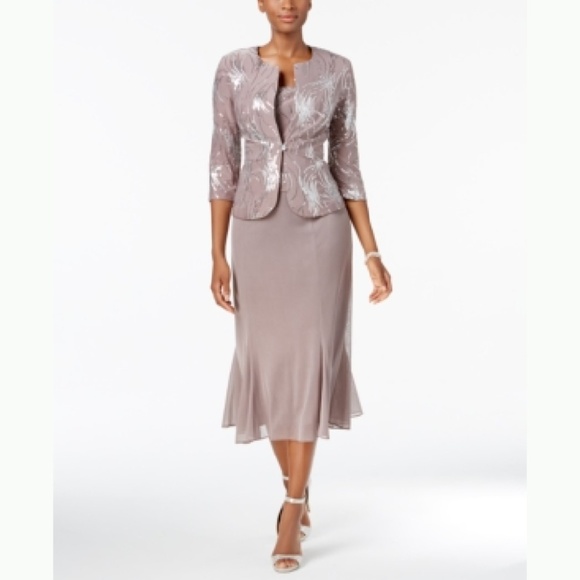 Alex Evenings Dresses & Skirts - 🔴Alex Evenings Petite Sequined MIDI Dress